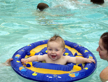 Grandson Bobby - First swimming pool