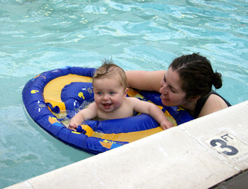 Grandson Bobby - First swimming pool